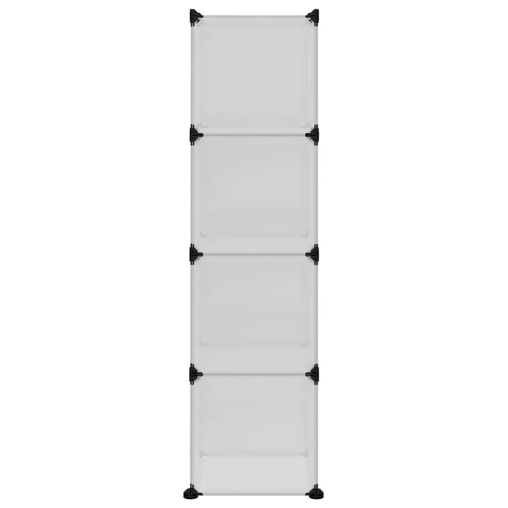 Cubes de rangement 12 pcs avec portes Transparent PP - XIOS