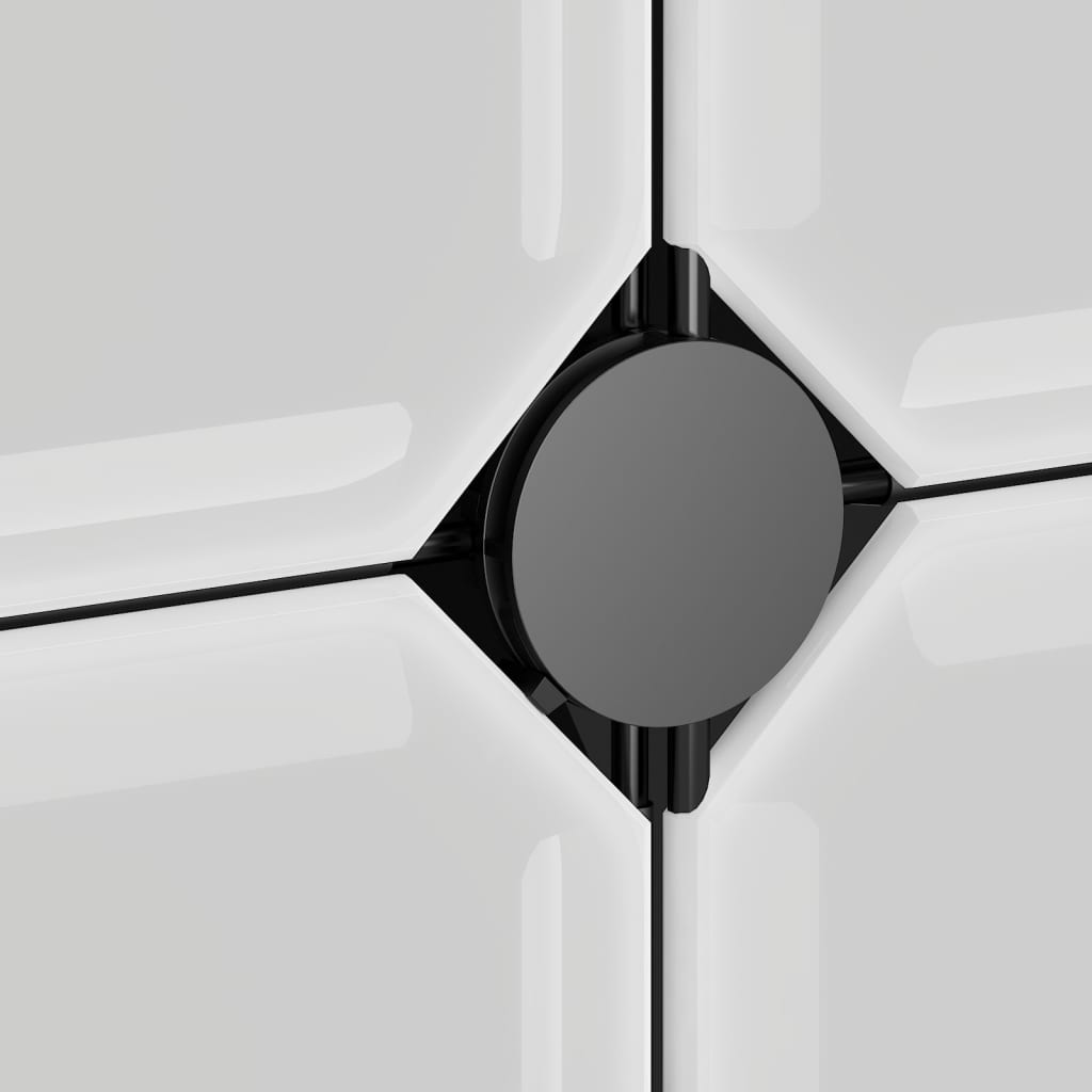 Cubes de rangement 9 pcs avec portes Noir PP - XIOS