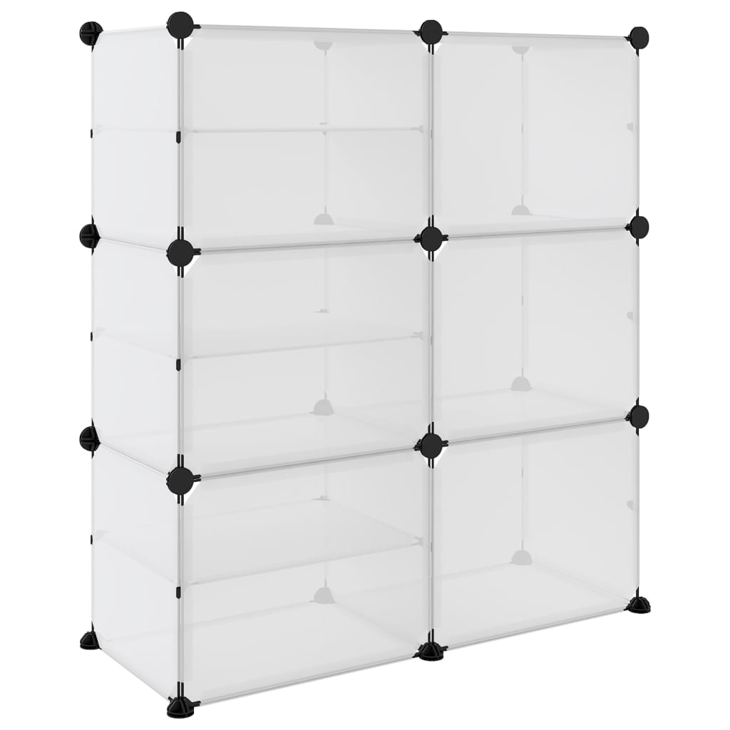 Étagère à chaussures Transparent 84x31,5x93 cm PP - XIOS