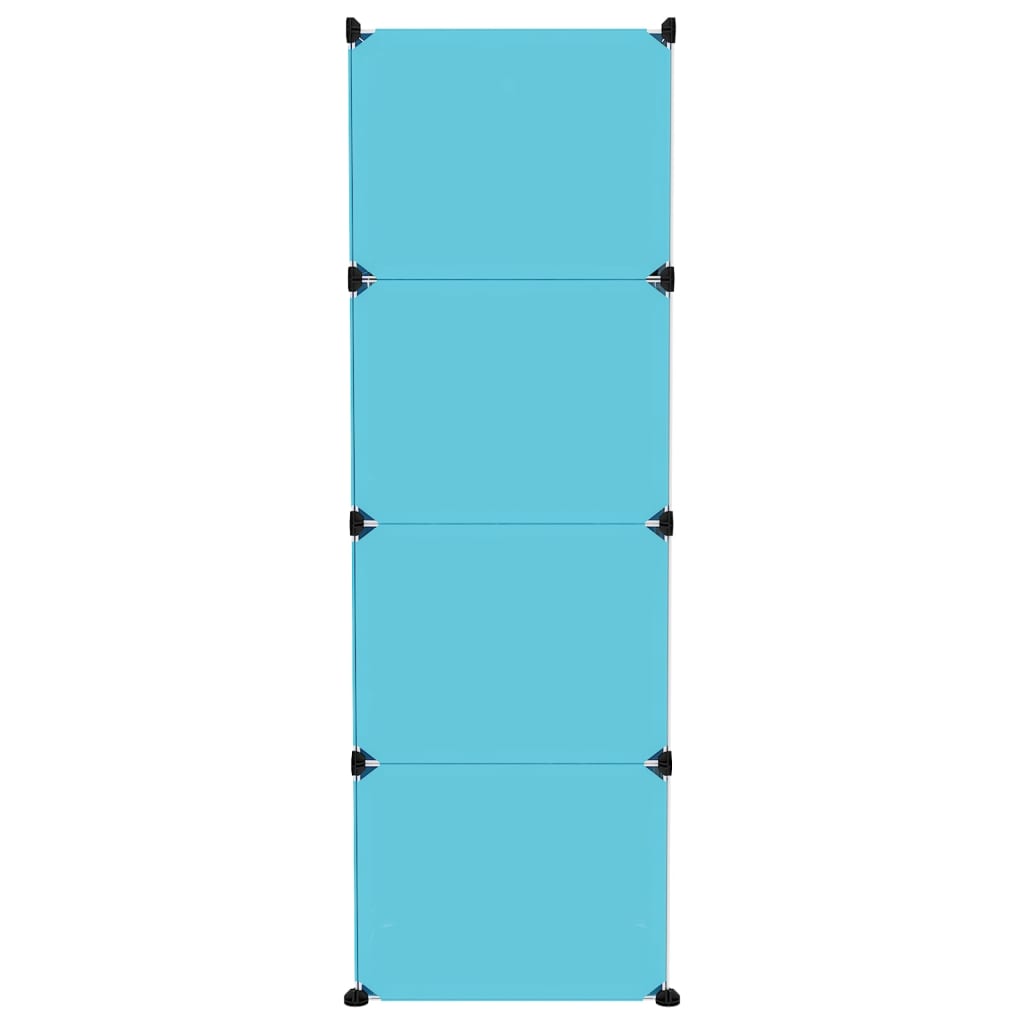 Armoire de rangement pour enfants avec 12 cubes Bleu PP - XIOS