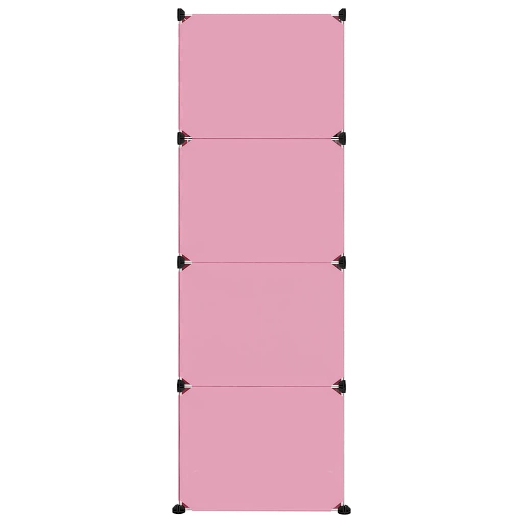 Armoire de rangement pour enfants avec 12 cubes Rose PP - XIOS