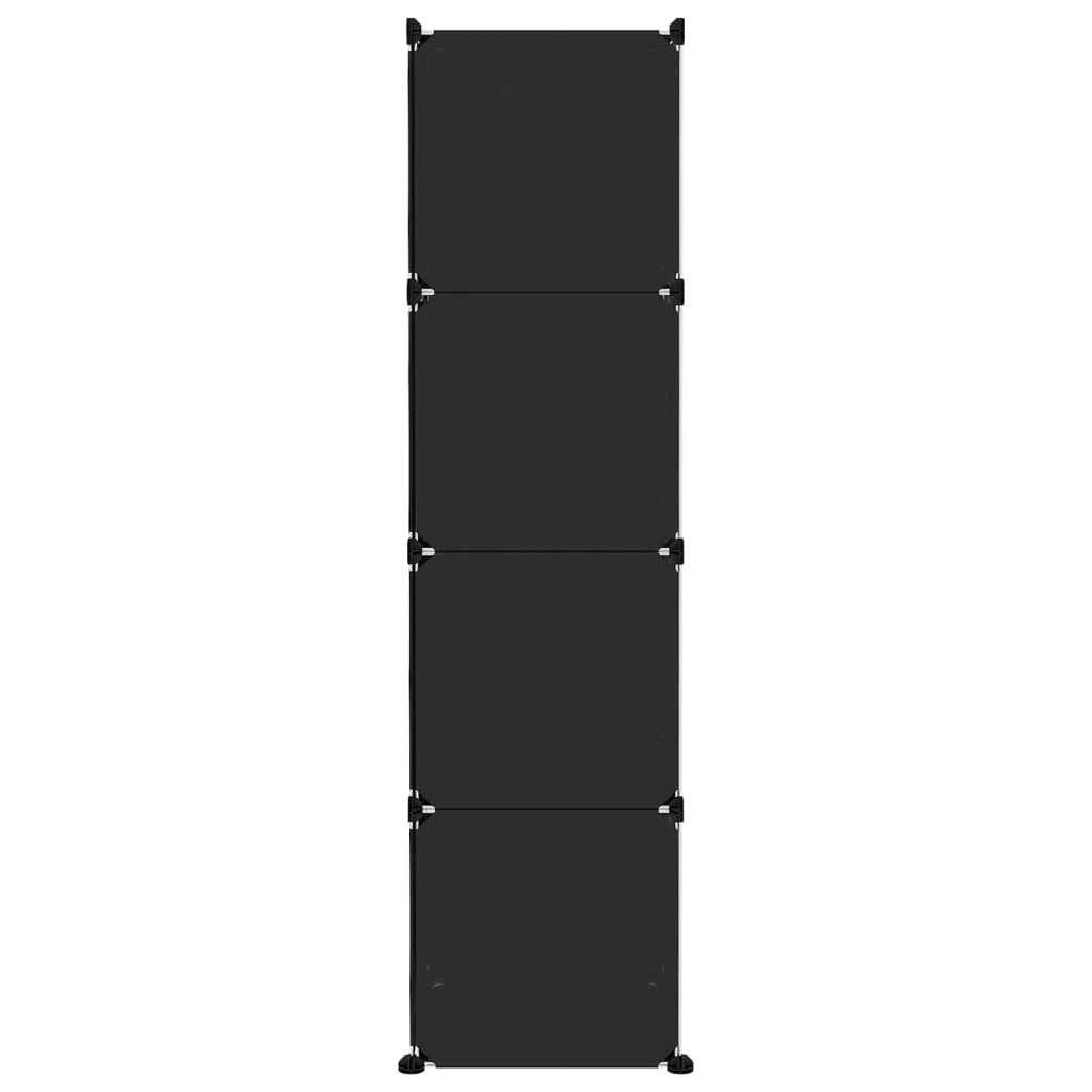 Armoire de rangement pour enfants avec 10 cubes Noir PP - XIOS
