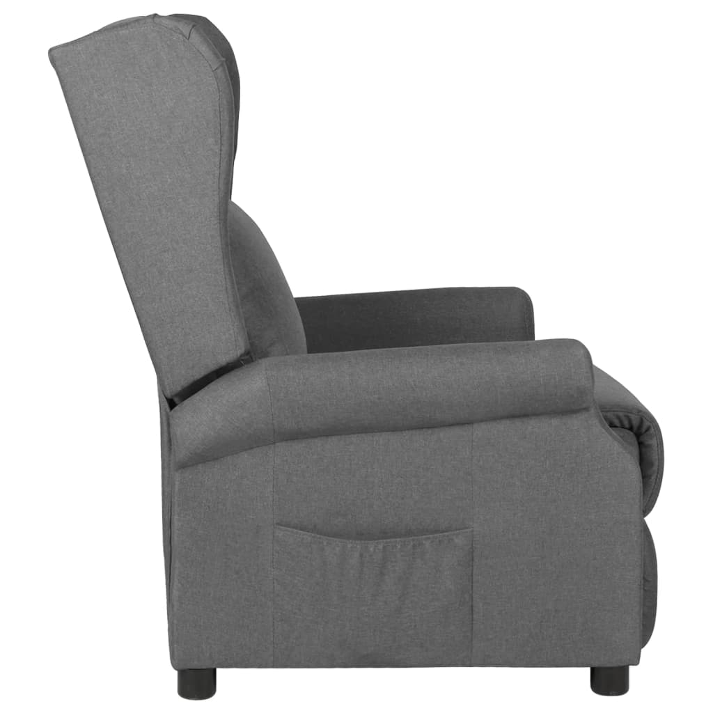 Fauteuil inclinable Gris clair Tissu