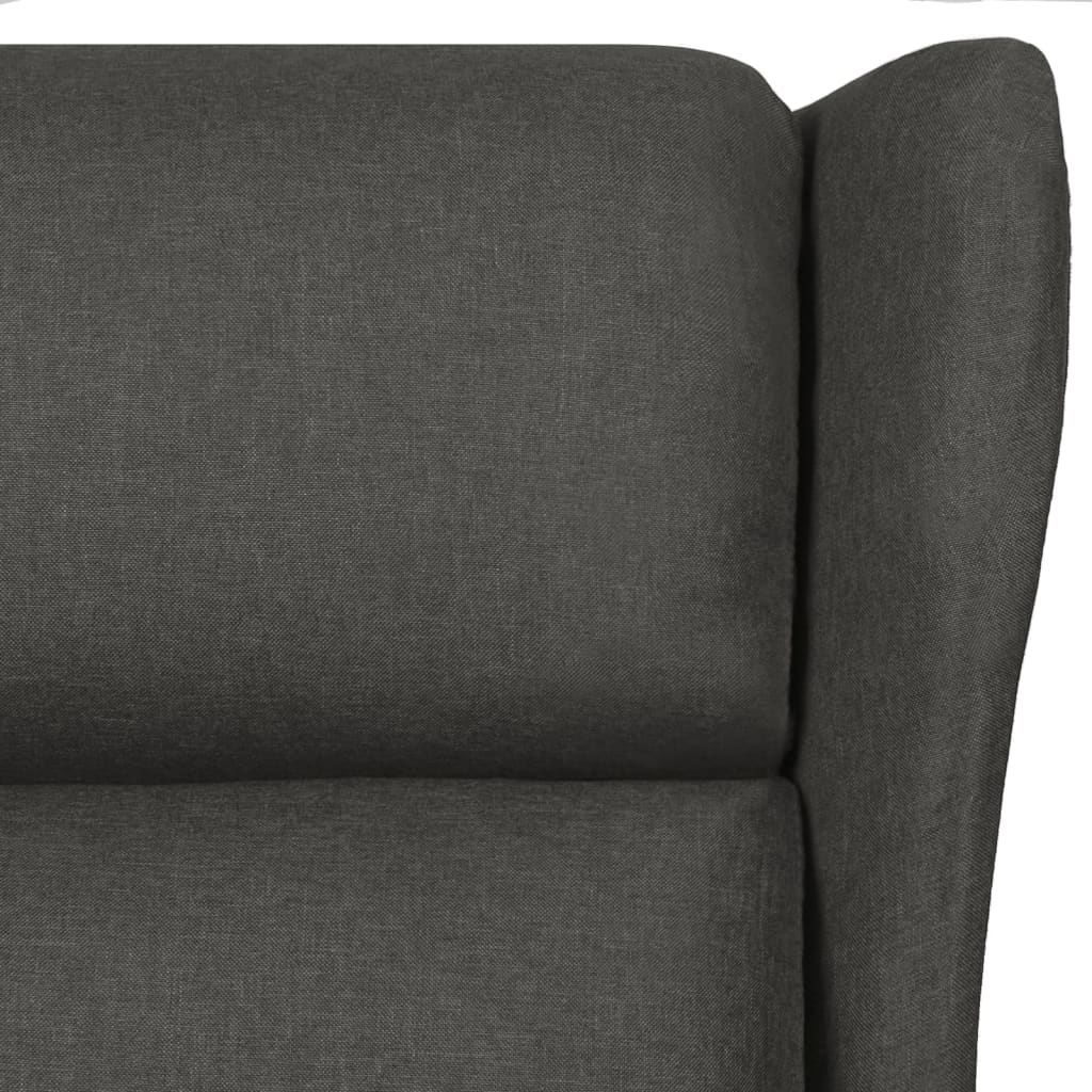 Fauteuil inclinable Gris foncé Tissu - XIOS