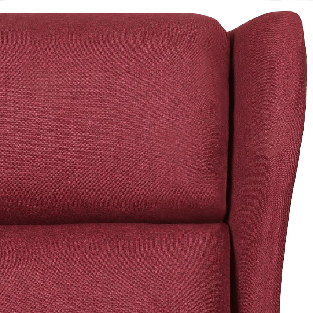 Fauteuil inclinable Rouge bordeaux Tissu - XIOS