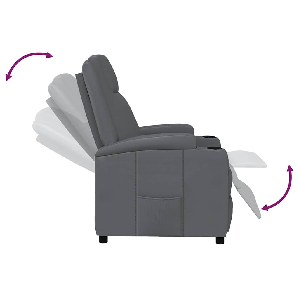 Fauteuil inclinable Gris Similicuir - XIOS
