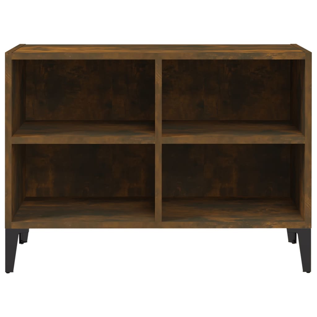 Meuble TV avec pieds en métal Chêne fumé 69,5x30x50 cm - XIOS