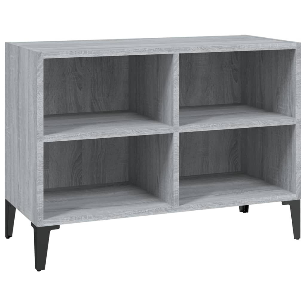 Meuble TV avec pieds en métal Sonoma gris 69,5x30x50 cm - XIOS