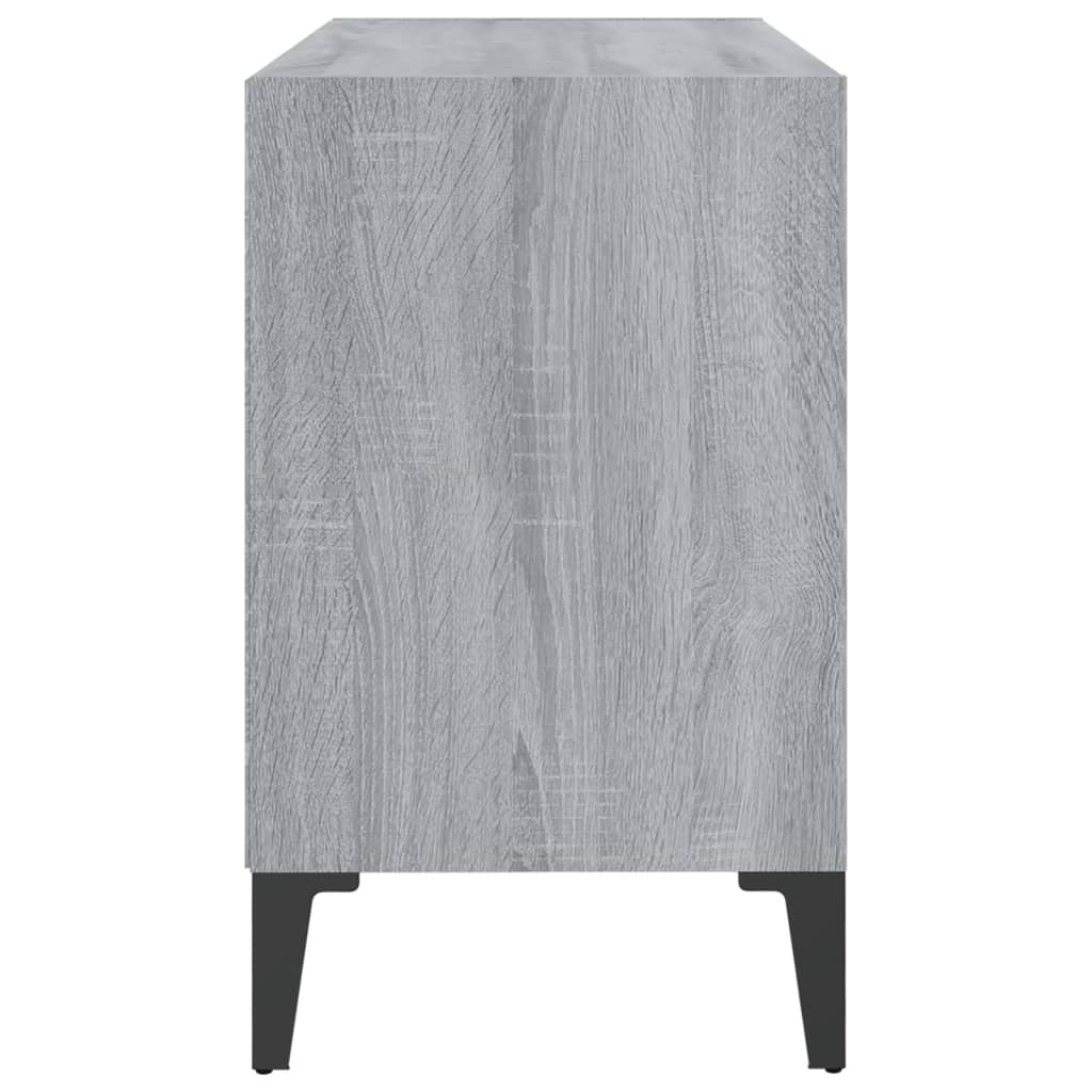 Meuble TV avec pieds en métal Sonoma gris 69,5x30x50 cm - XIOS