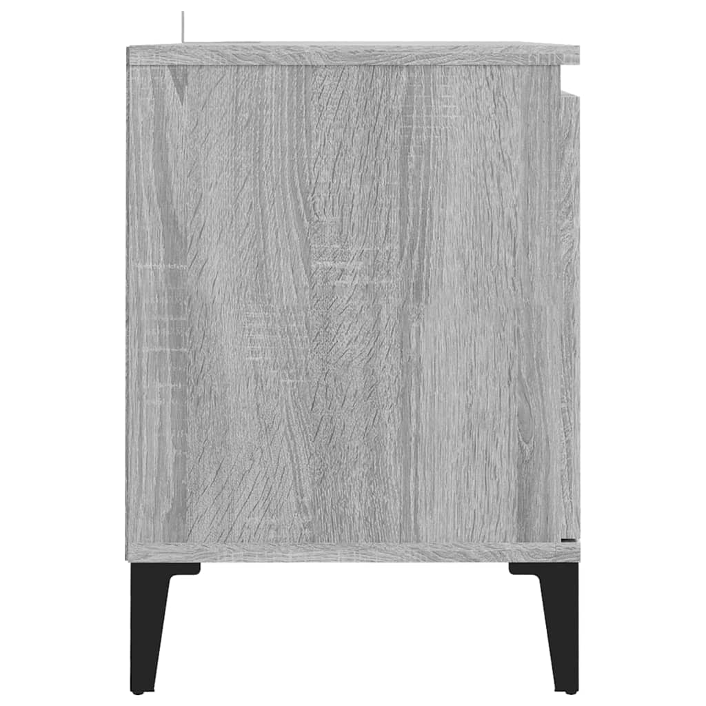 Meuble TV avec pieds en métal Sonoma gris 103,5x35x50 cm - XIOS