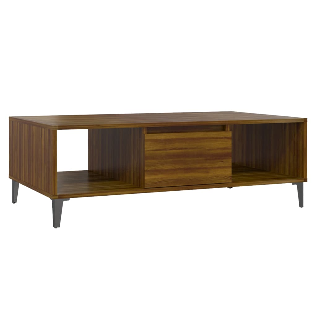 Table basse Chêne marron 103,5x60x35 cm Bois d'ingénierie - XIOS