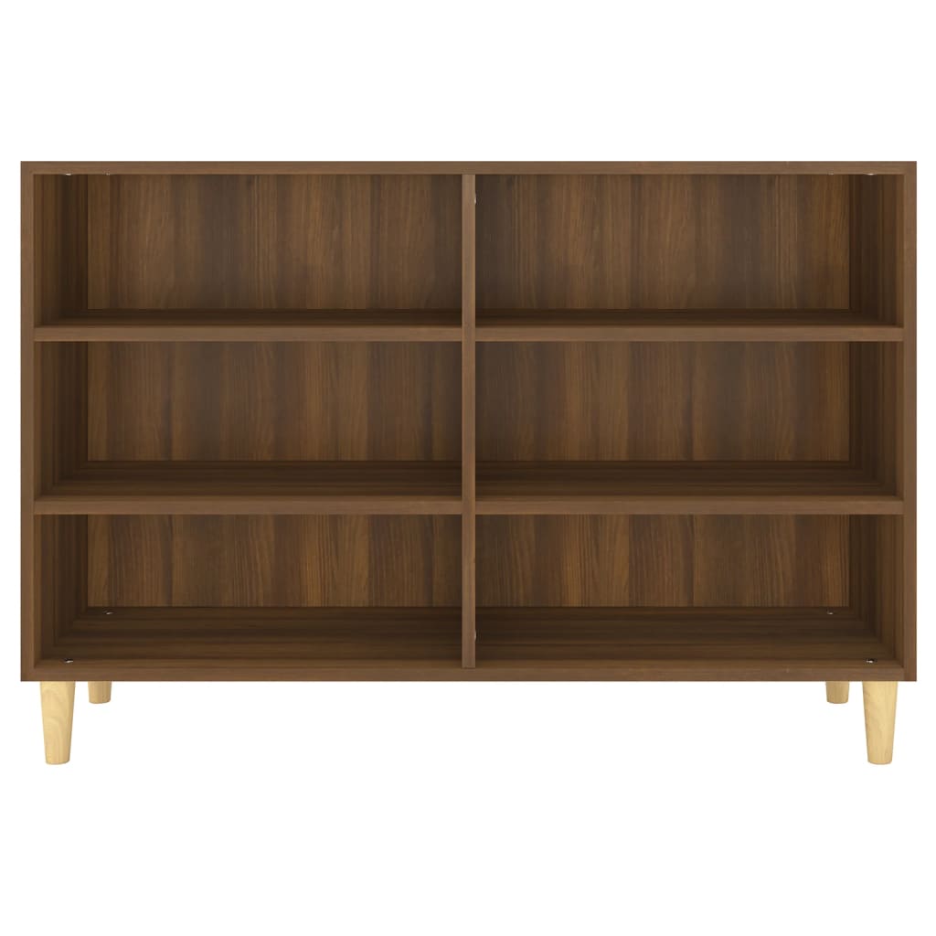 Buffet chêne marron 103,5x35x70 cm bois d'ingénierie