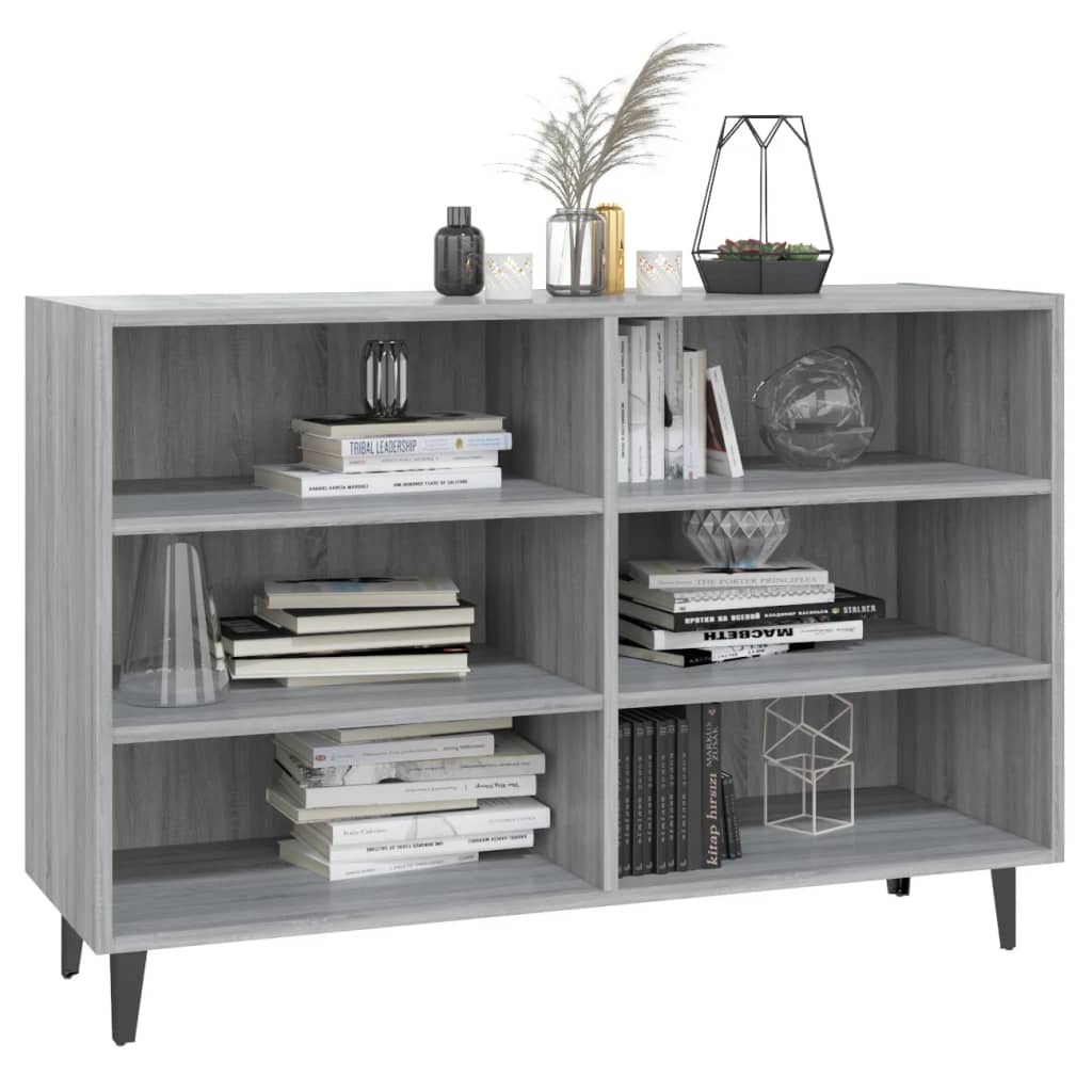 Buffet sonoma gris 103,5x35x70 cm bois d'ingénierie - XIOS