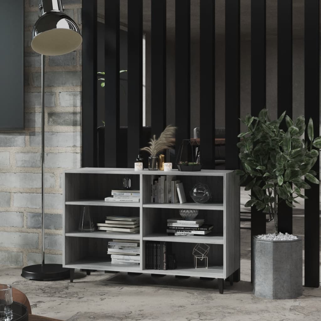 Buffet sonoma gris 103,5x35x70 cm bois d'ingénierie - XIOS