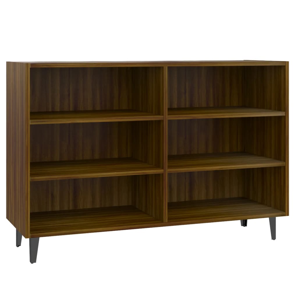 Buffet chêne marron 103,5x35x70 cm bois d'ingénierie - XIOS