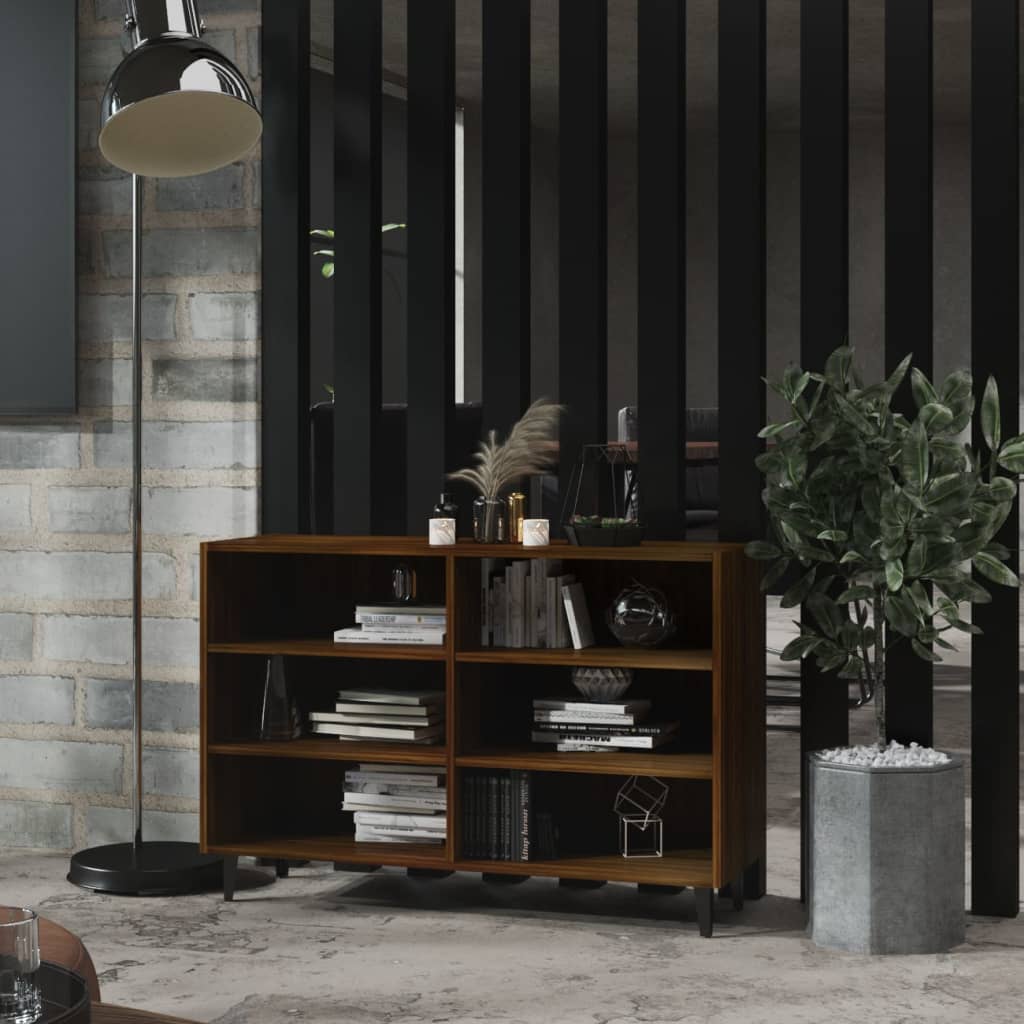 Buffet chêne marron 103,5x35x70 cm bois d'ingénierie - XIOS