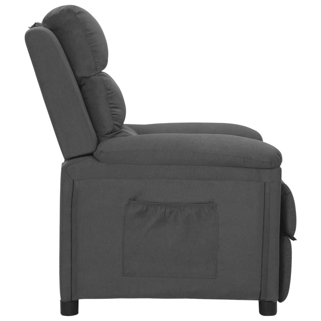 Fauteuil inclinable Gris foncé Tissu - XIOS