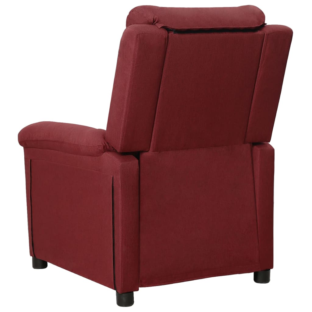 Fauteuil inclinable Rouge bordeaux Tissu - XIOS