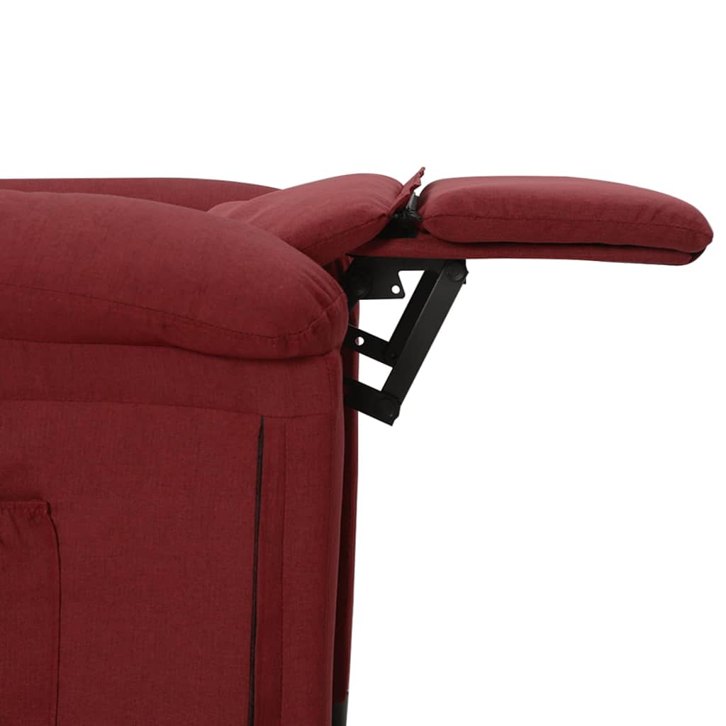 Fauteuil inclinable Rouge bordeaux Tissu - XIOS