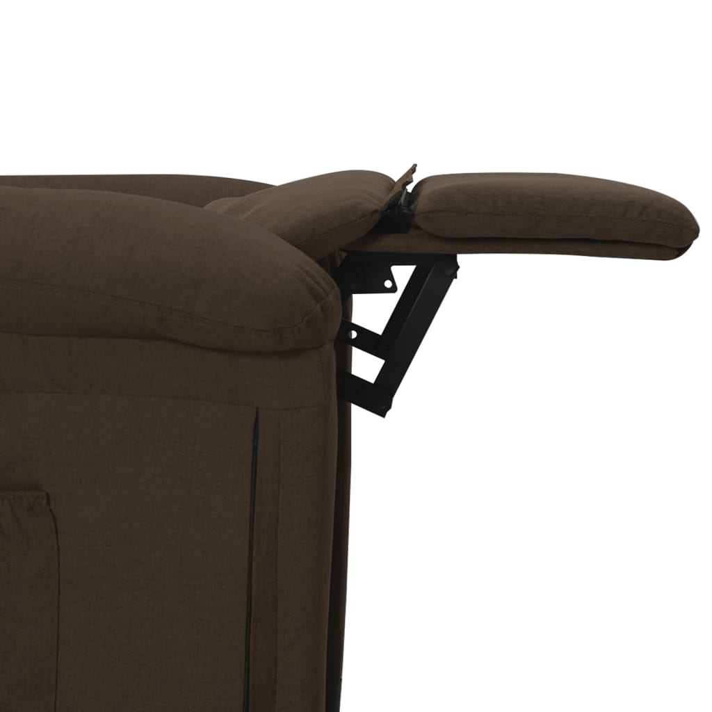 Fauteuil inclinable Marron foncé Tissu - XIOS