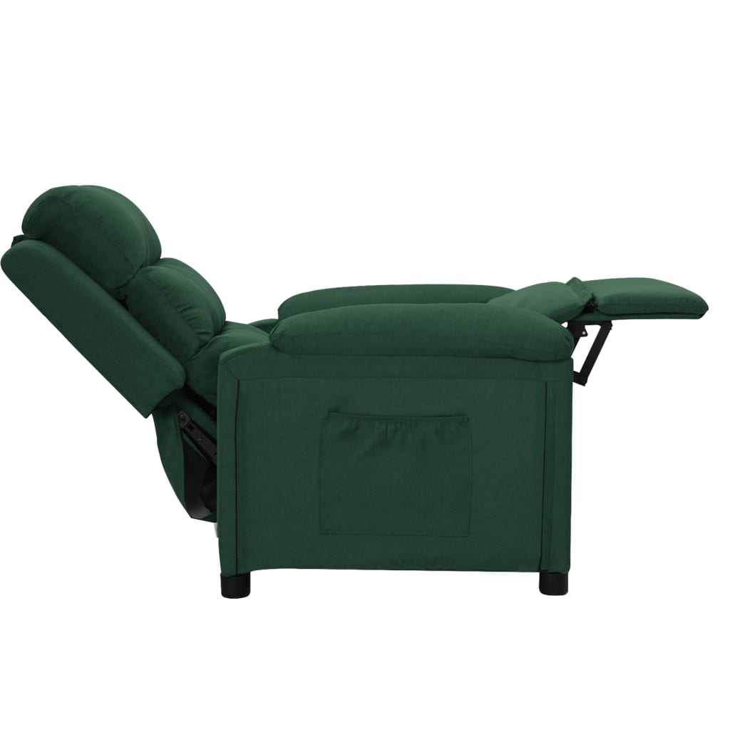 Fauteuil inclinable Vert foncé Tissu - XIOS