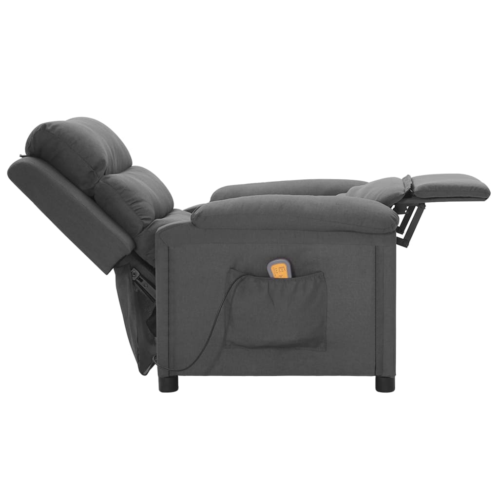 Fauteuil de massage Gris foncé Tissu - XIOS
