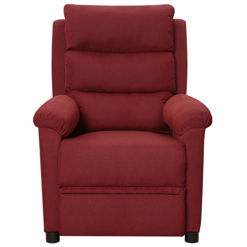 Fauteuil de massage Rouge bordeaux Tissu - XIOS