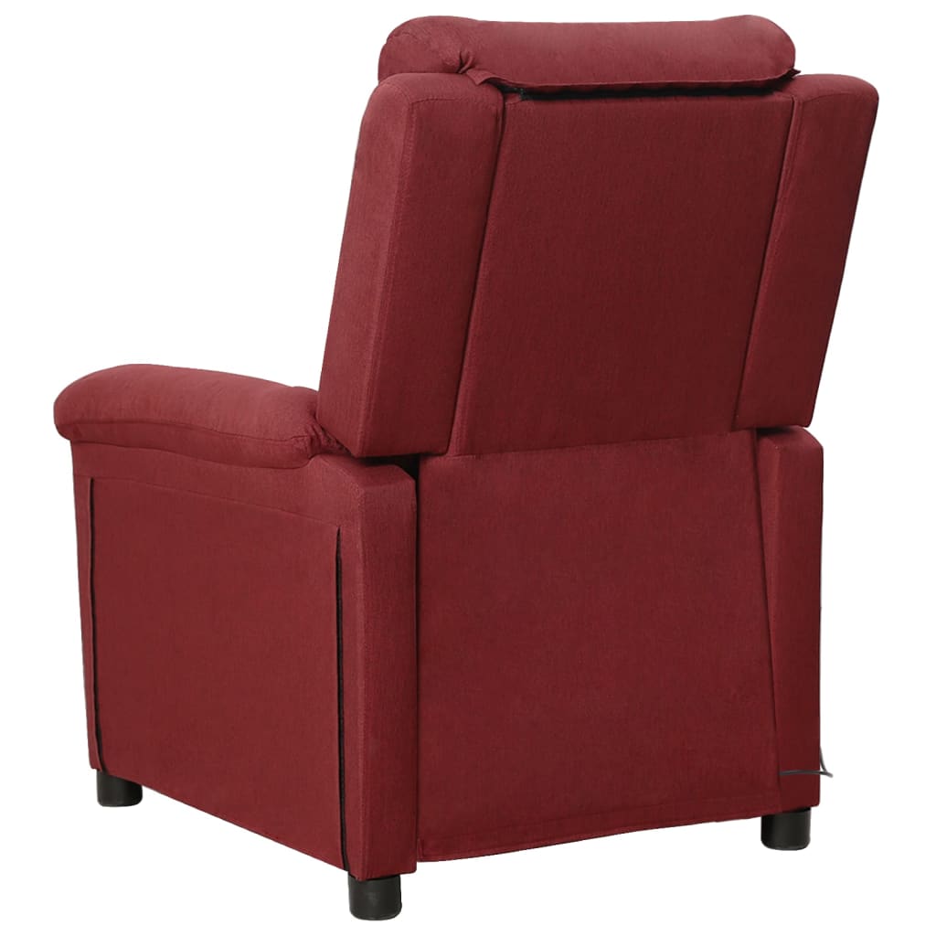 Fauteuil de massage Rouge bordeaux Tissu - XIOS