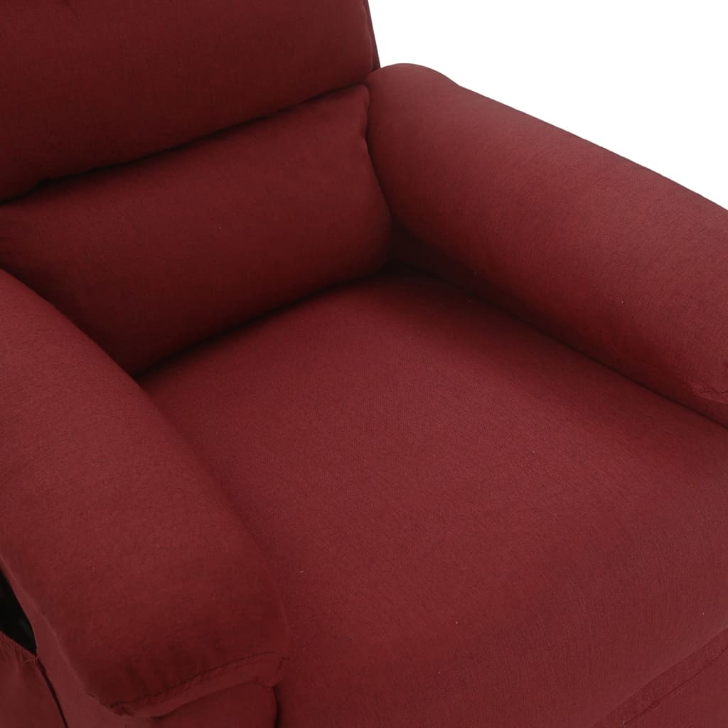 Fauteuil de massage Rouge bordeaux Tissu - XIOS