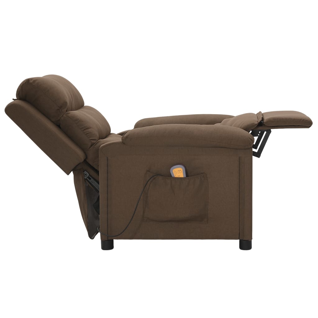 Fauteuil de massage Marron Tissu