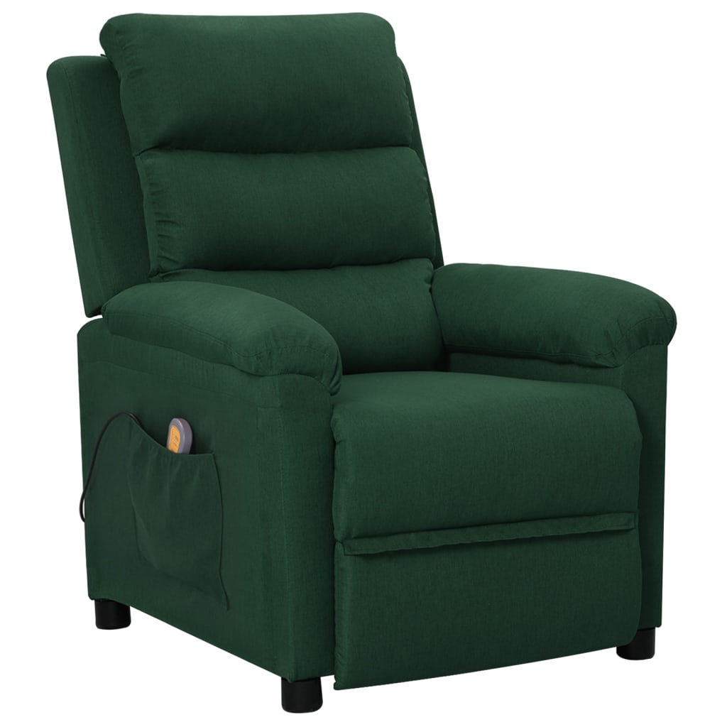 Fauteuil de massage Vert foncé Tissu - XIOS
