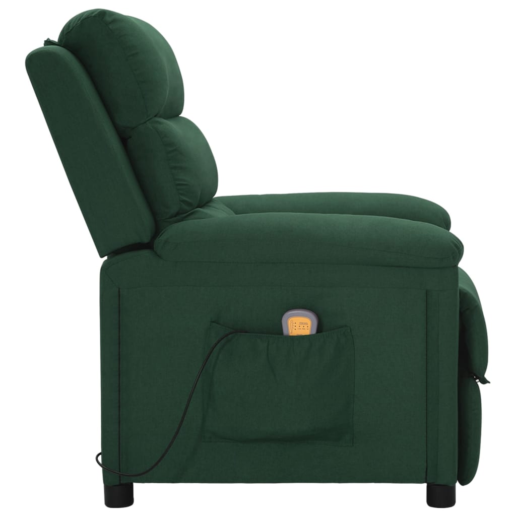 Fauteuil de massage Vert foncé Tissu - XIOS