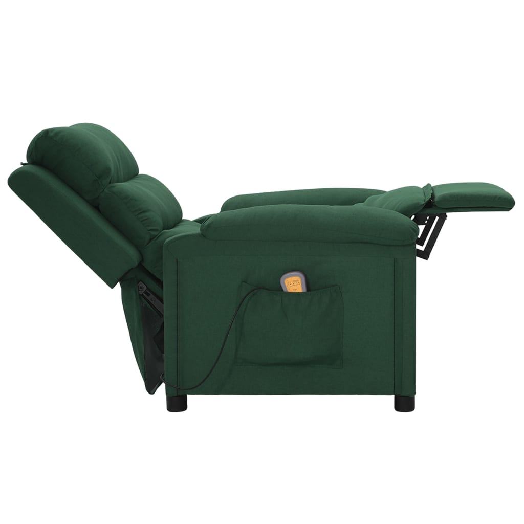 Fauteuil de massage Vert foncé Tissu - XIOS