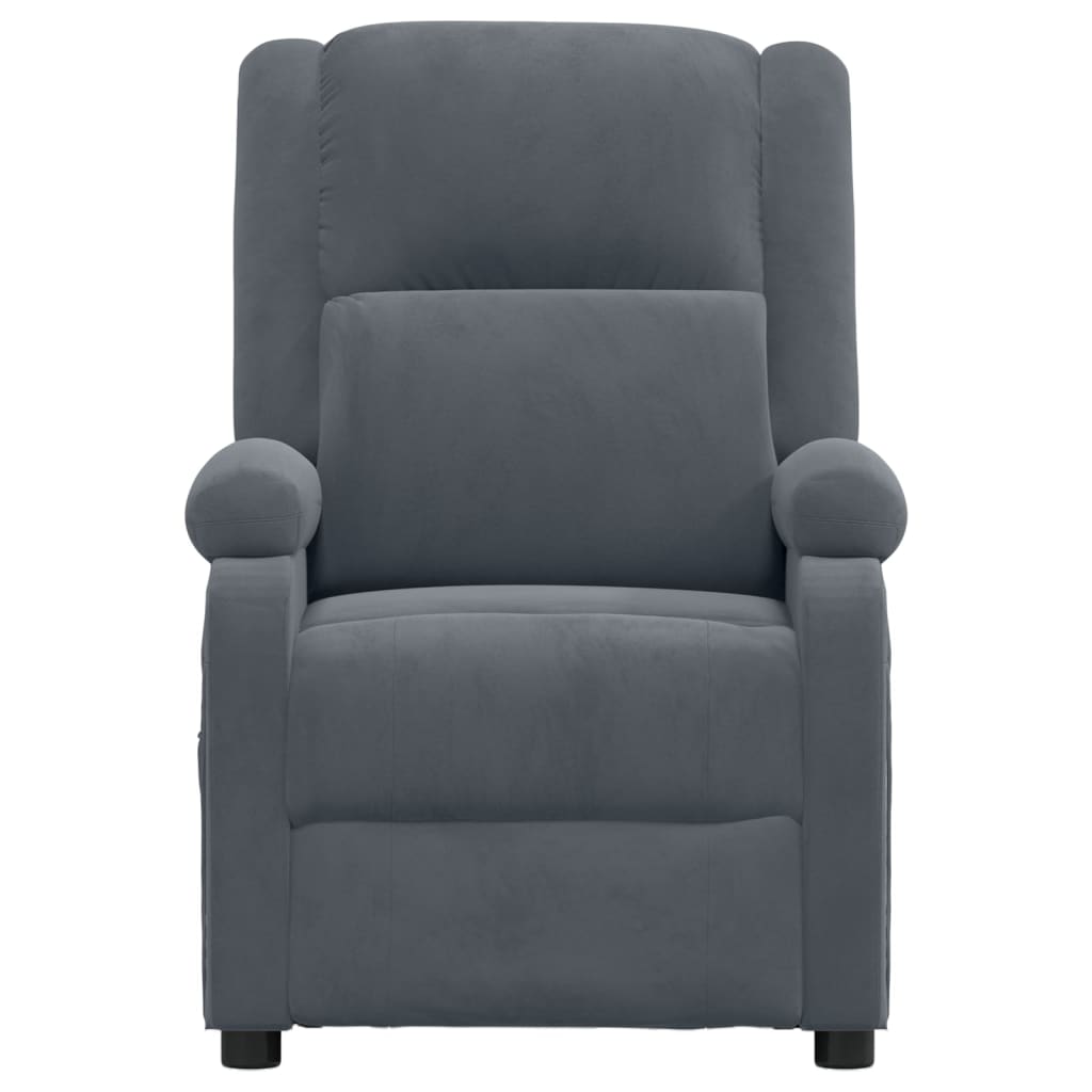 Fauteuil inclinable Gris foncé Velours - XIOS