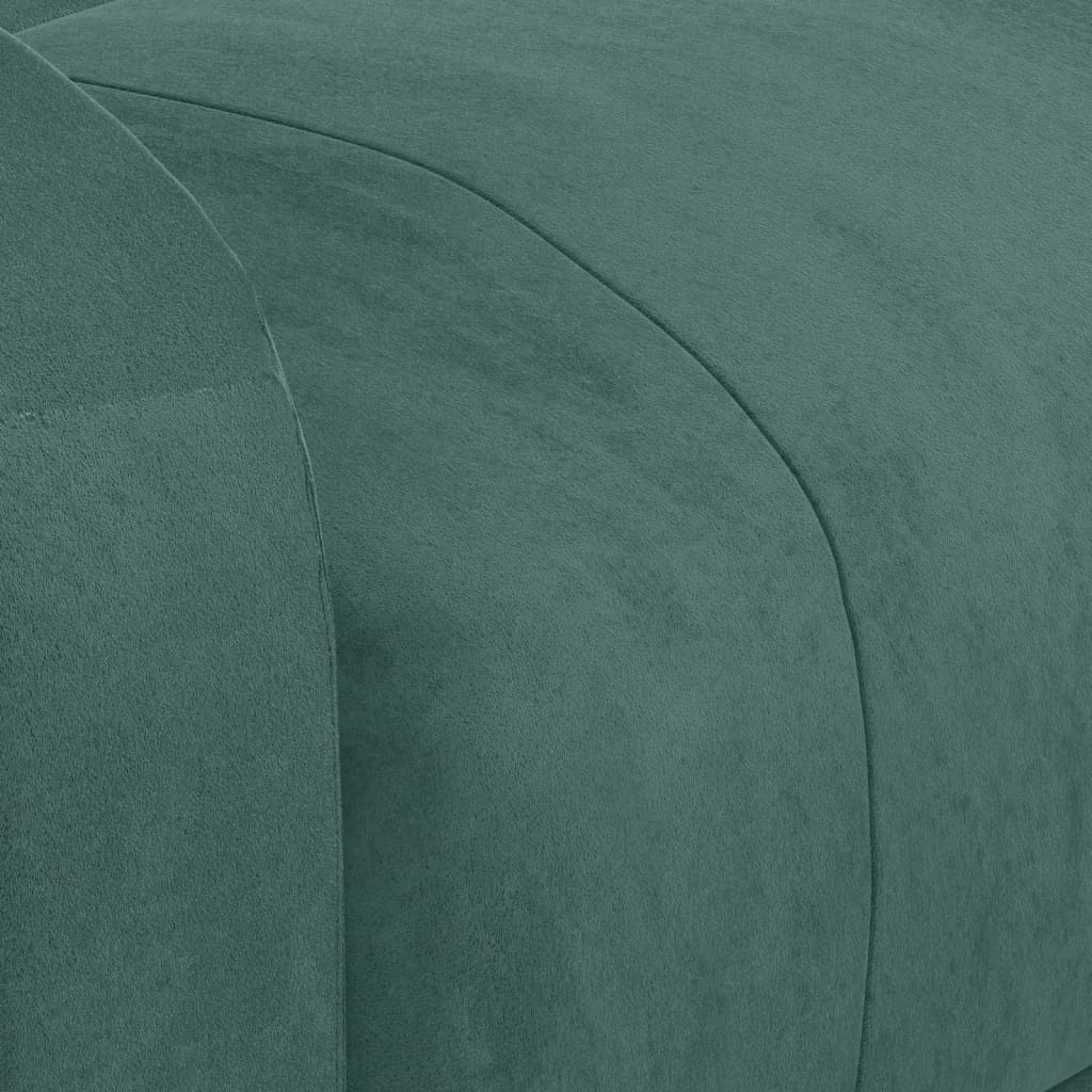 Fauteuil inclinable vert foncé velours - XIOS