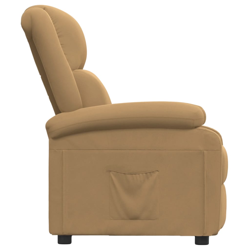 Fauteuil inclinable Marron Velours - XIOS