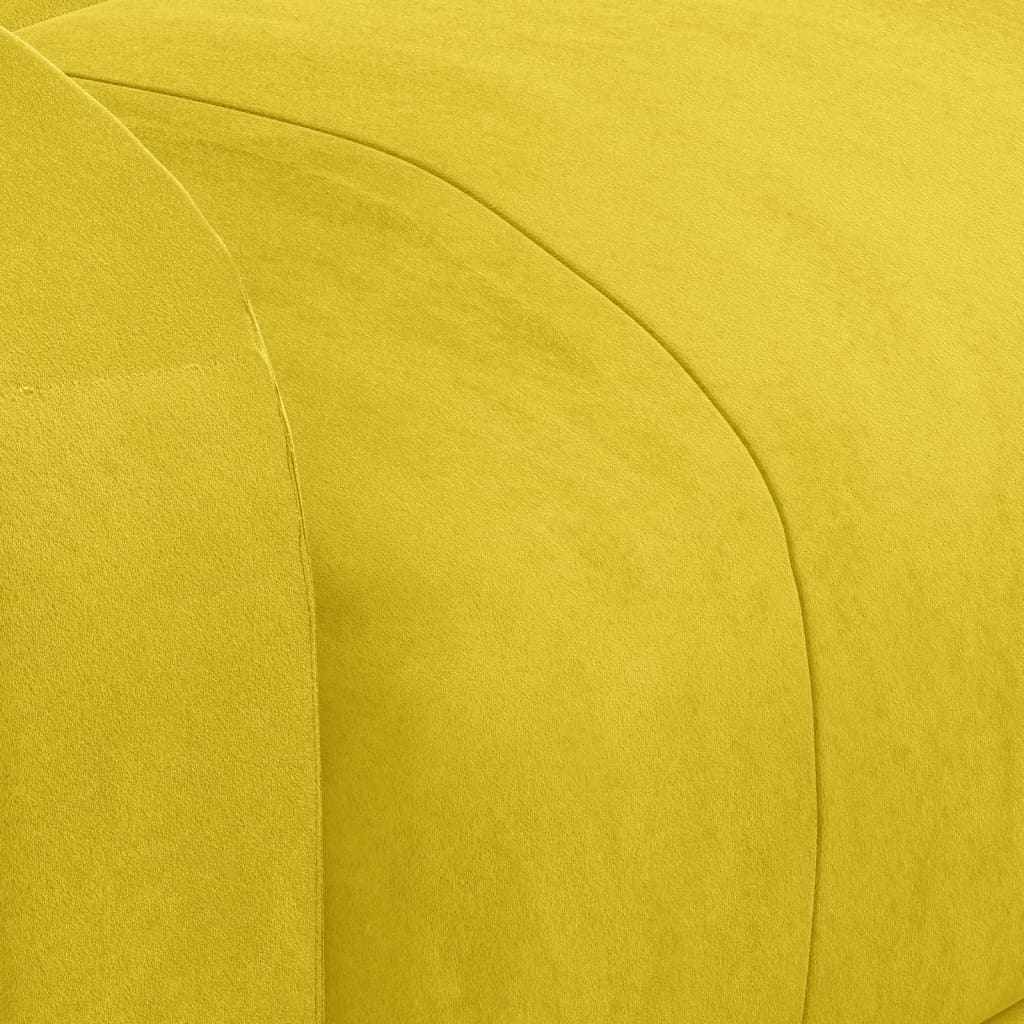 Fauteuil de massage Jaune Velours Fauteuils électriques vidaXL