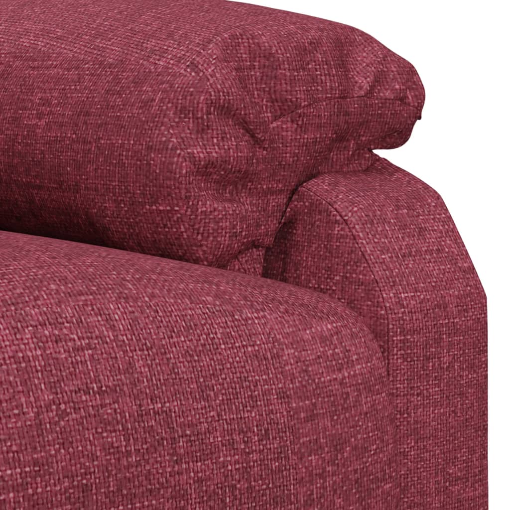 Fauteuil inclinable Rouge bordeaux Tissu - XIOS