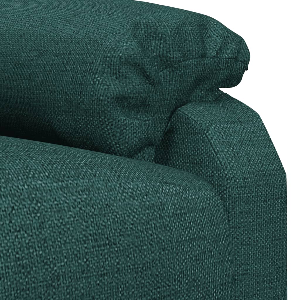 Fauteuil inclinable Vert foncé Tissu - XIOS