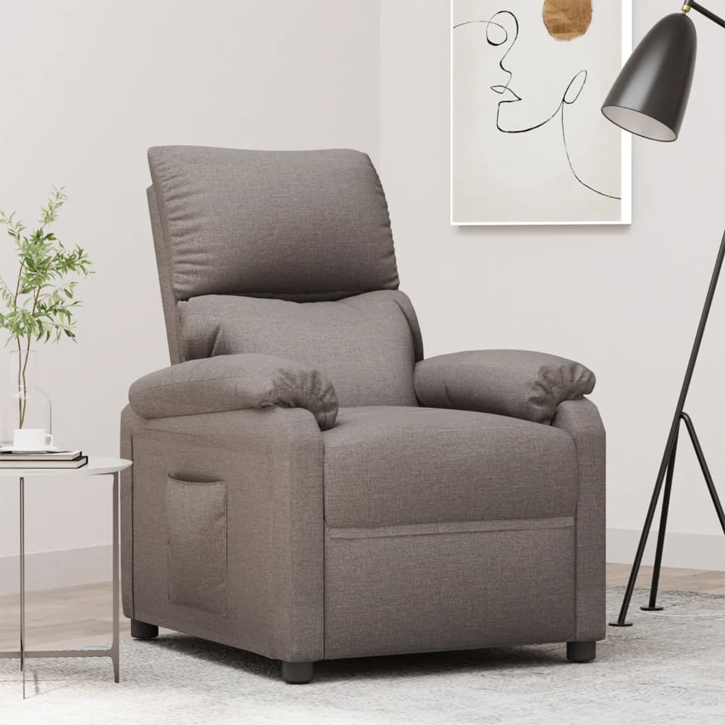 Fauteuil inclinable Taupe Tissu - XIOS