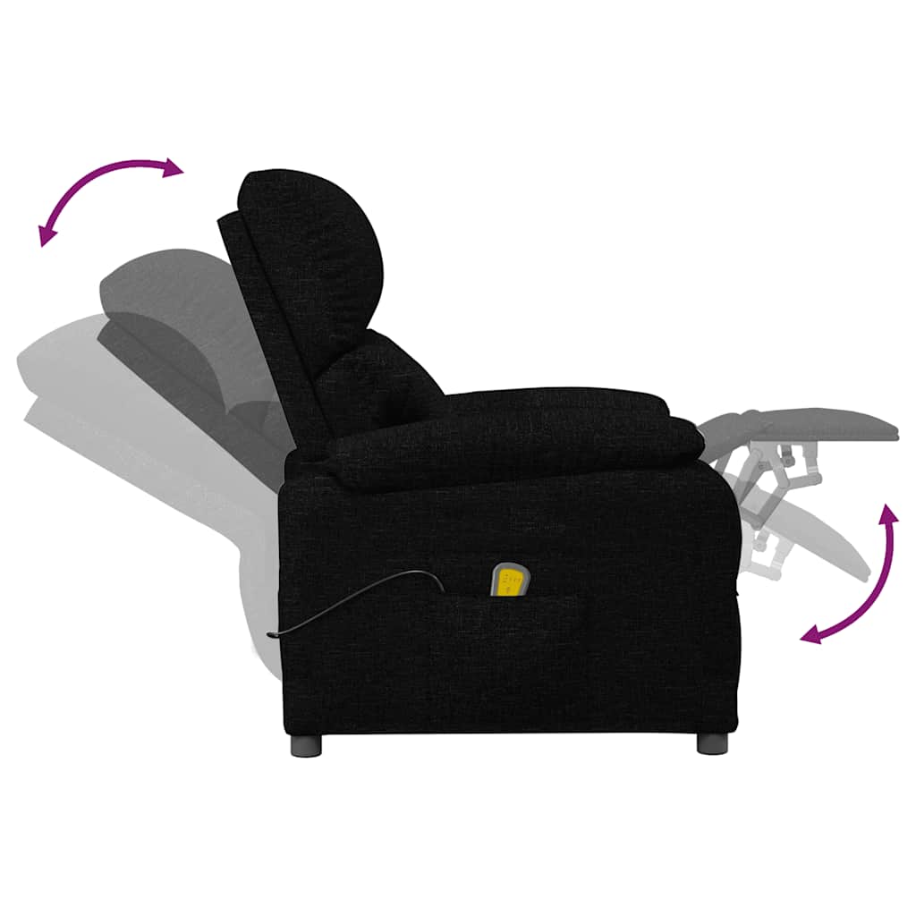 Fauteuil de massage Noir Tissu - XIOS