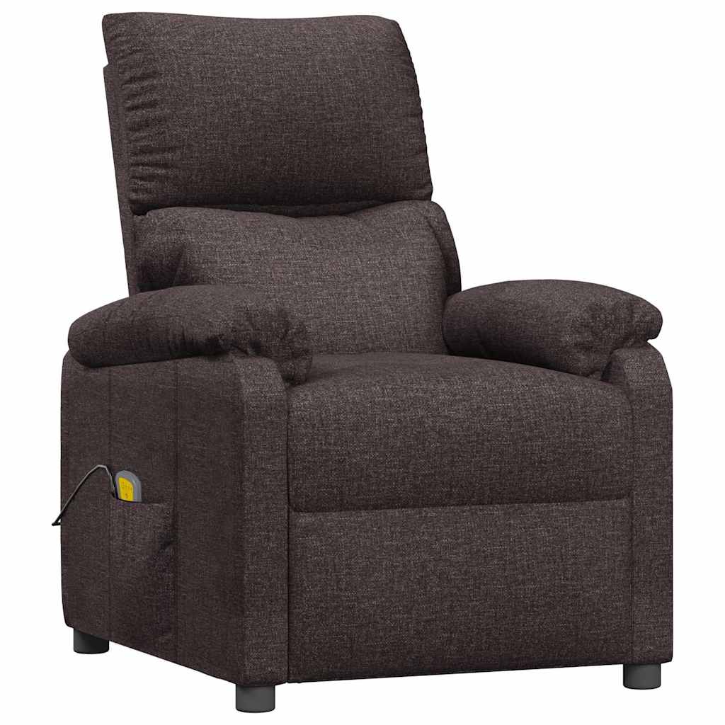 Fauteuil de massage Marron foncé Tissu - XIOS