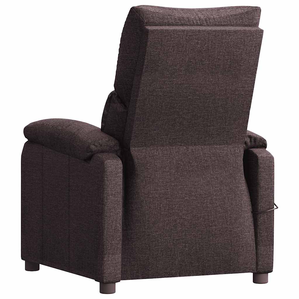 Fauteuil de massage Marron foncé Tissu - XIOS