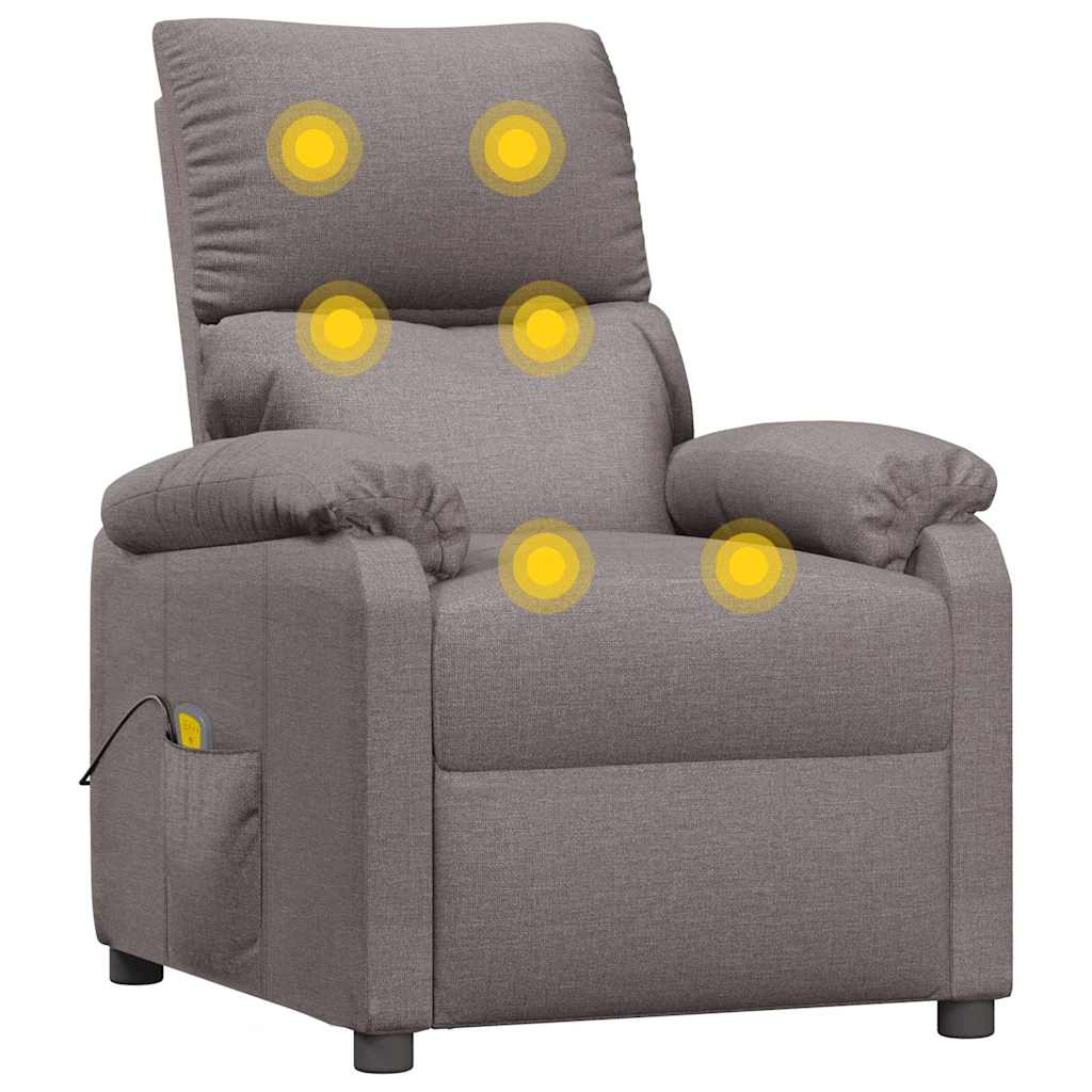 Fauteuil de massage Taupe Tissu - XIOS