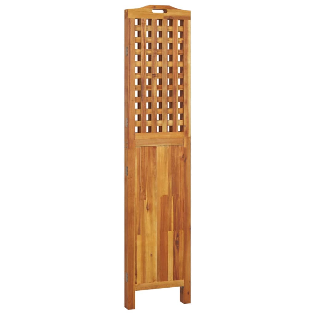 Cloison de séparation 3 panneaux 121,5x2x180 cm Bois d'acacia XIOS