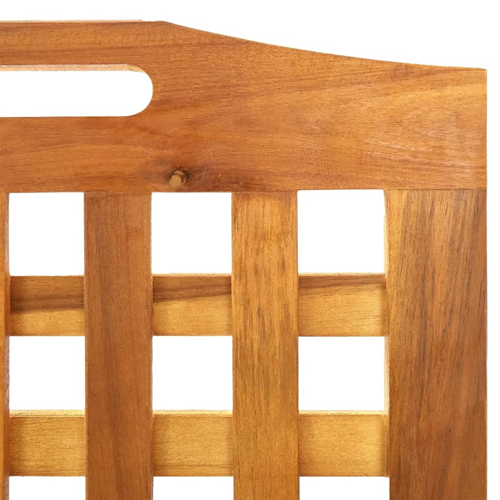 Cloison de séparation 3 panneaux 121,5x2x180 cm Bois d'acacia XIOS
