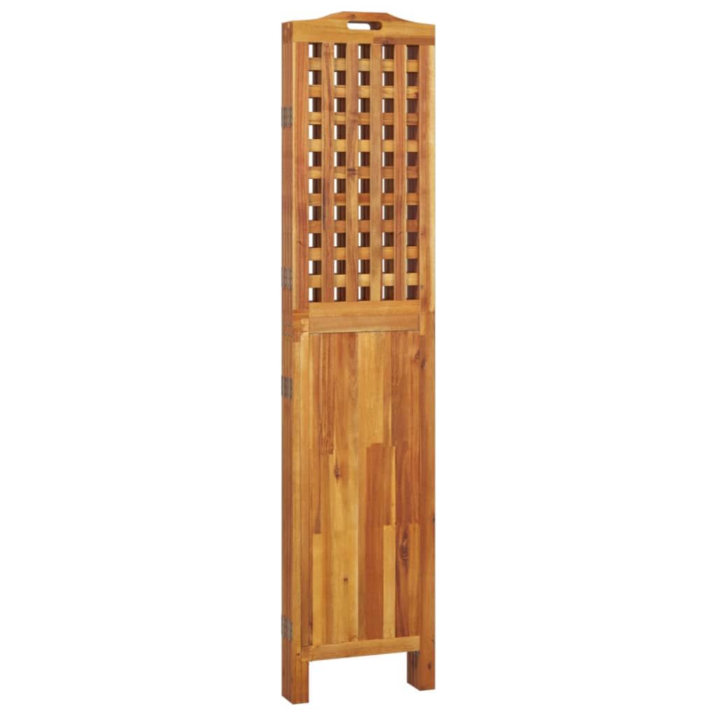 Cloison de séparation 4 panneaux 162x2x180 cm Bois d'acacia - XIOS