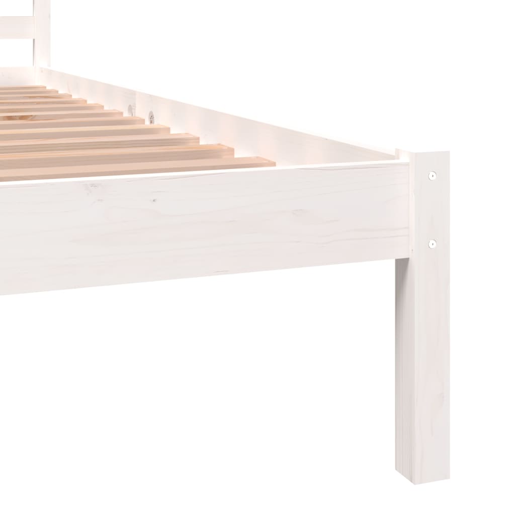 Cadre de lit sans matelas 90x190 cm blanc - XIOS