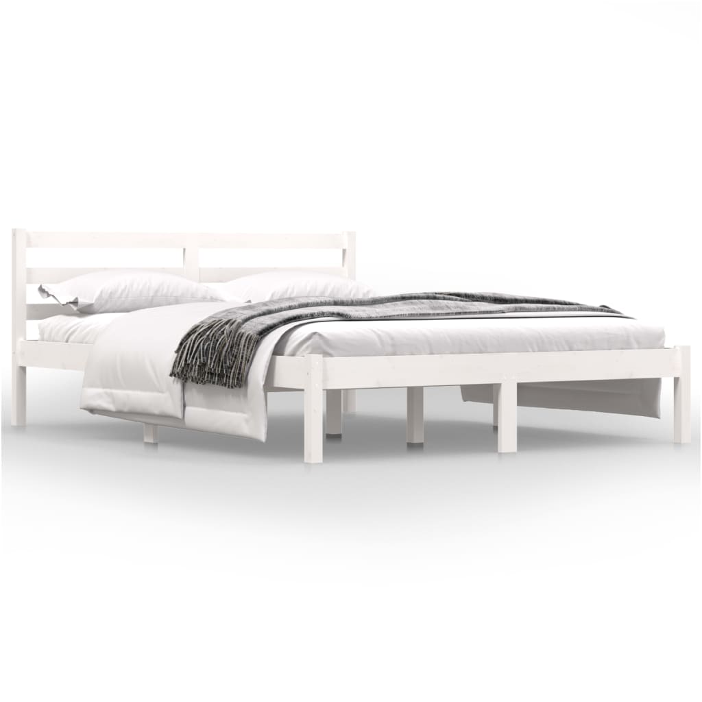 Cadre de lit sans matelas 120x190 cm blanc - XIOS