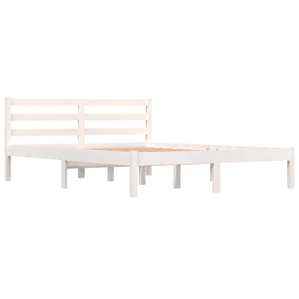 Cadre de lit sans matelas 120x190 cm blanc - XIOS